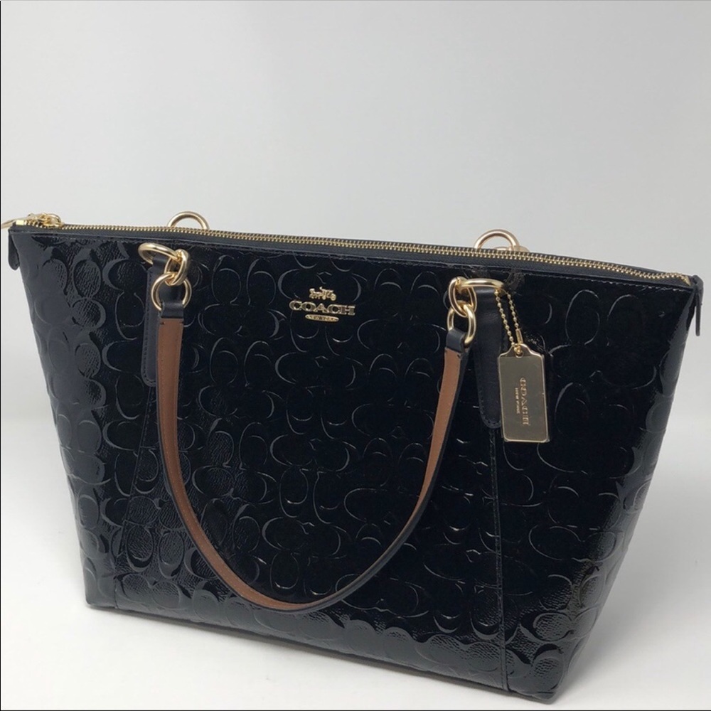 Nwt Coach Signature Patent  Ava Tote - Picture 5 of 8
